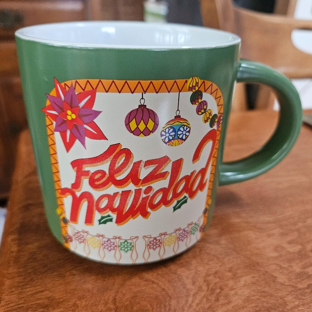 Feliz Navidad merry Christmas ceramic coffee mug
